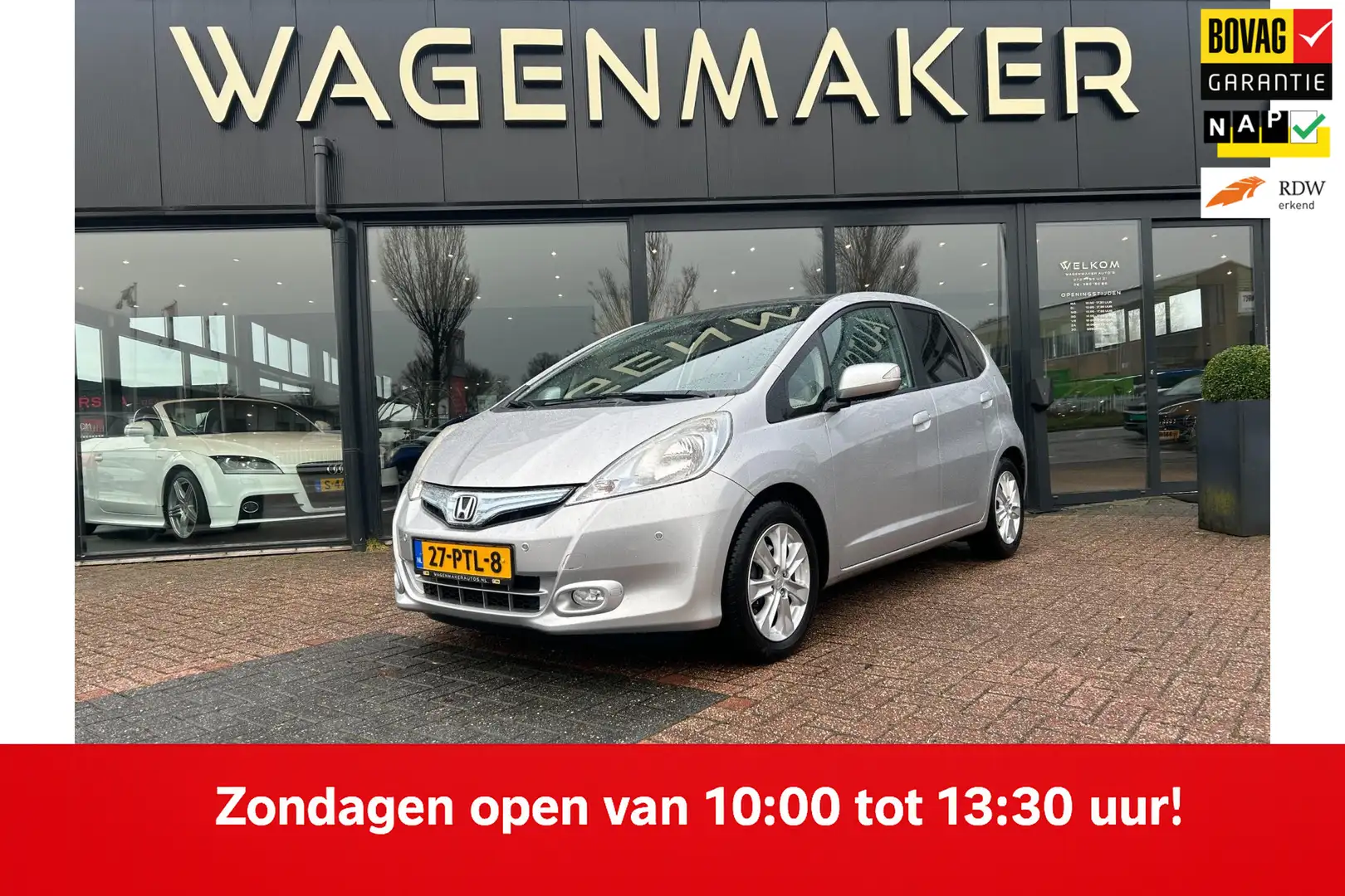 Honda Jazz 1.4 Hybrid Elegance AUT|Clima|Cruise|PANO|DealerOH Gris - 1