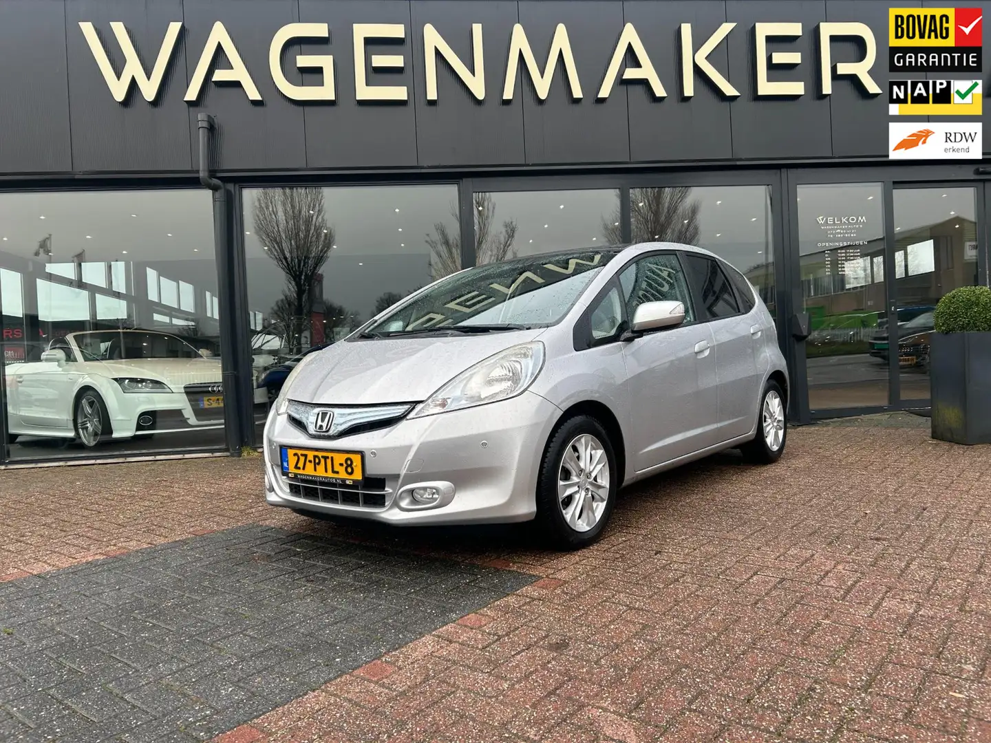 Honda Jazz 1.4 Hybrid Elegance AUT|Clima|Cruise|PANO|DealerOH Grijs - 1