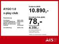 Toyota Aygo 1.0 x-play club Rückfahrkam*Klima*Bluetooth Rot - thumbnail 5