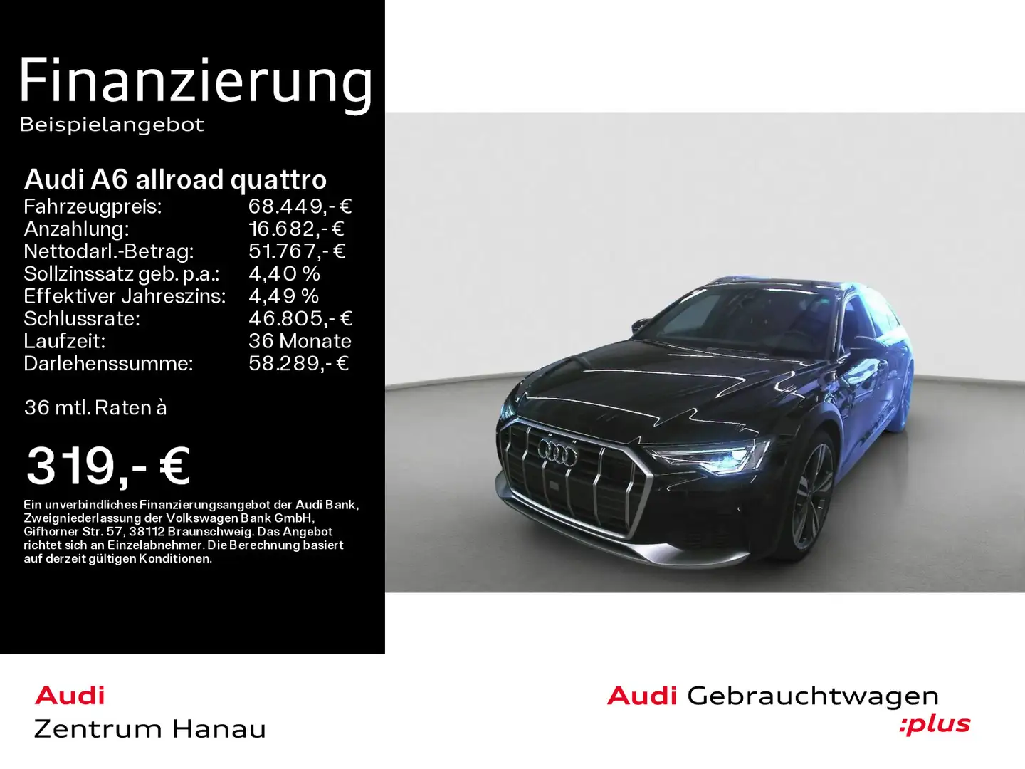 Audi A6 allroad A6 allroad 55 TDI quattro*NAVI-PLUS*STHZG*HUD*LE Schwarz - 1