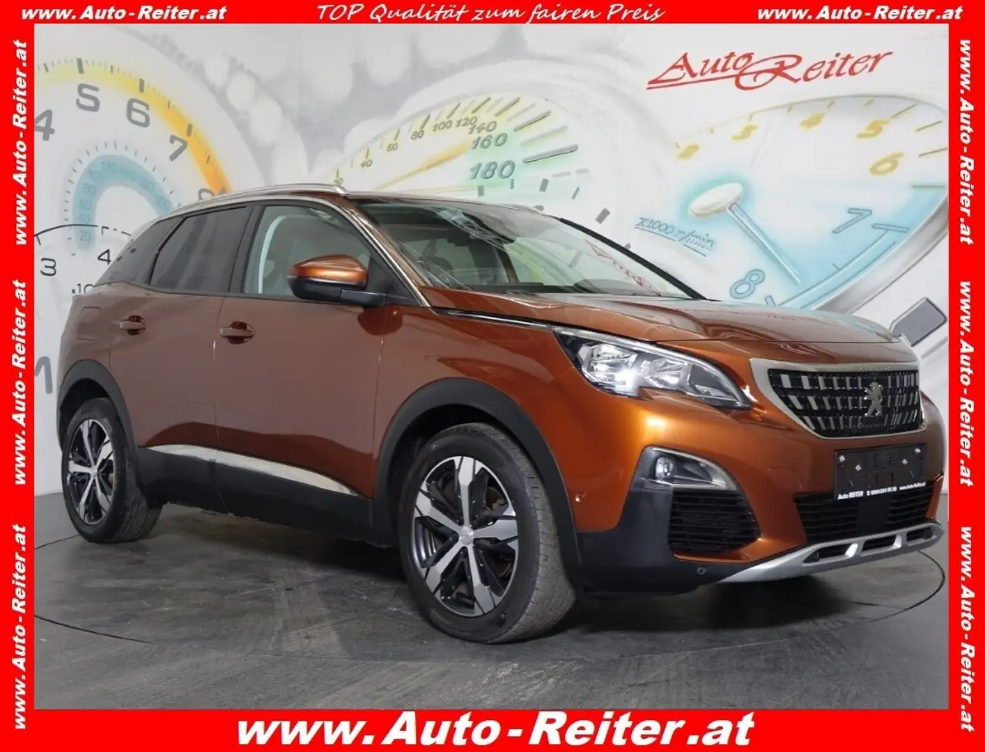 Peugeot 3008 1,2 PureTech 130 S&S EAT8 Allure *TEILLEDER, NA... Braun - 1