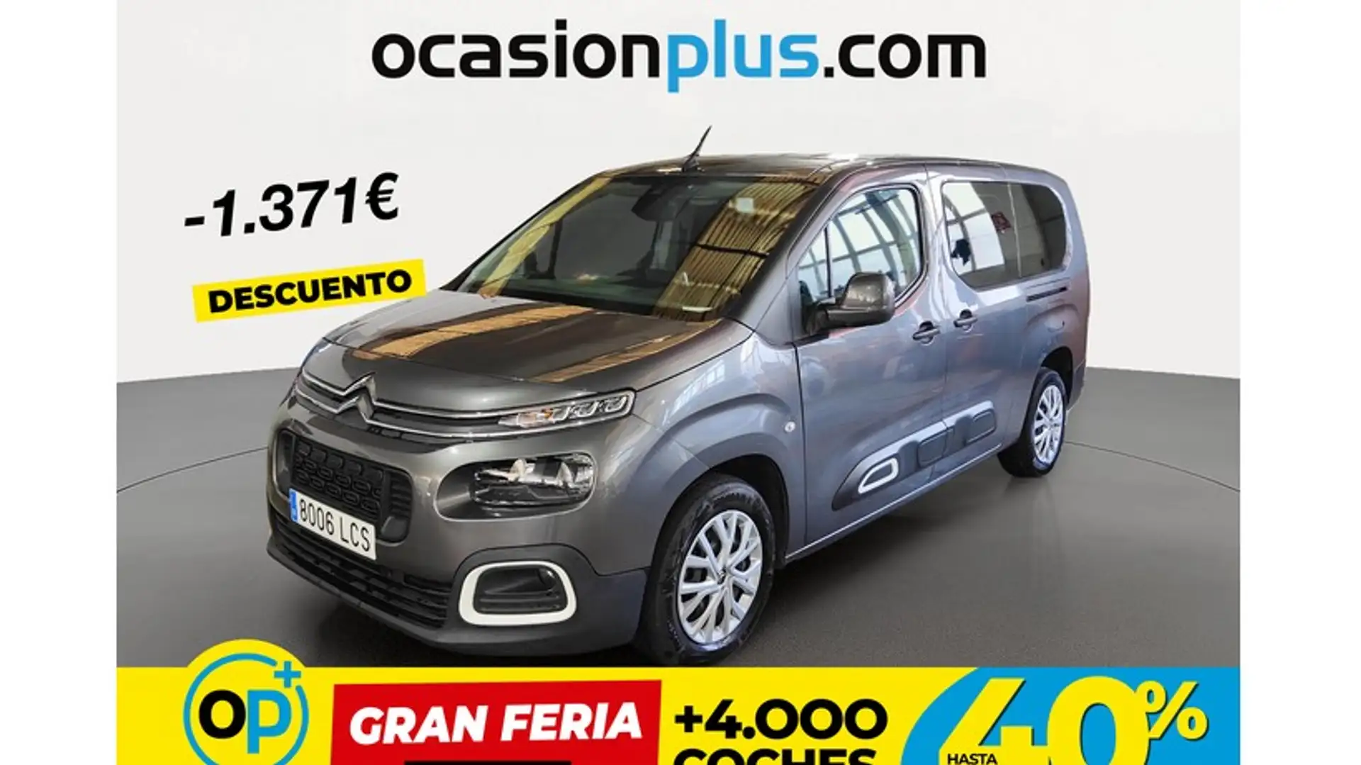Citroen Berlingo BlueHDi S&S Talla XL Feel 130 Gris - 1