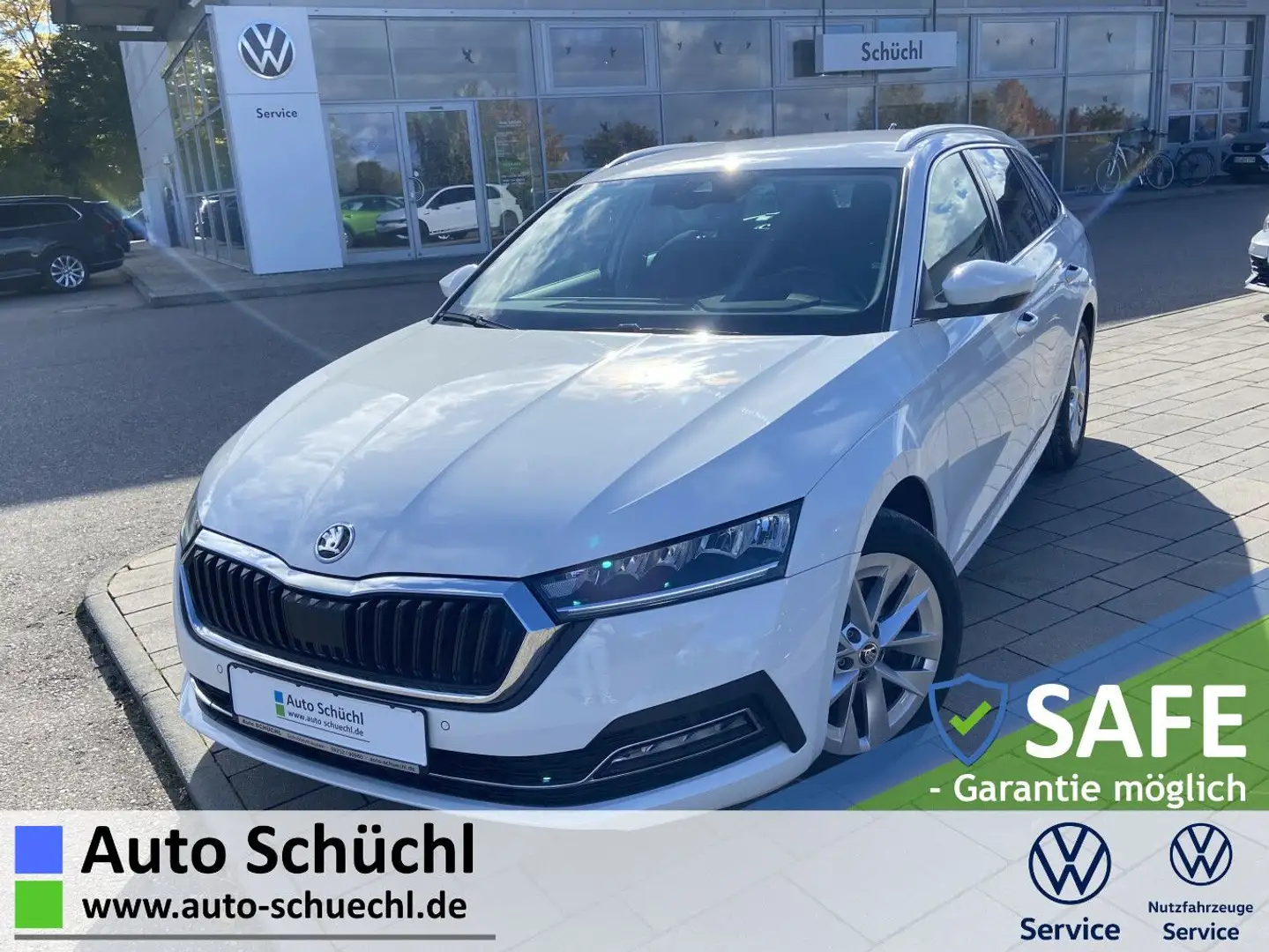 Skoda Octavia Combi 2.0 TDI DSG 4x4 Style 17"+NAVI-COL Weiß - 1