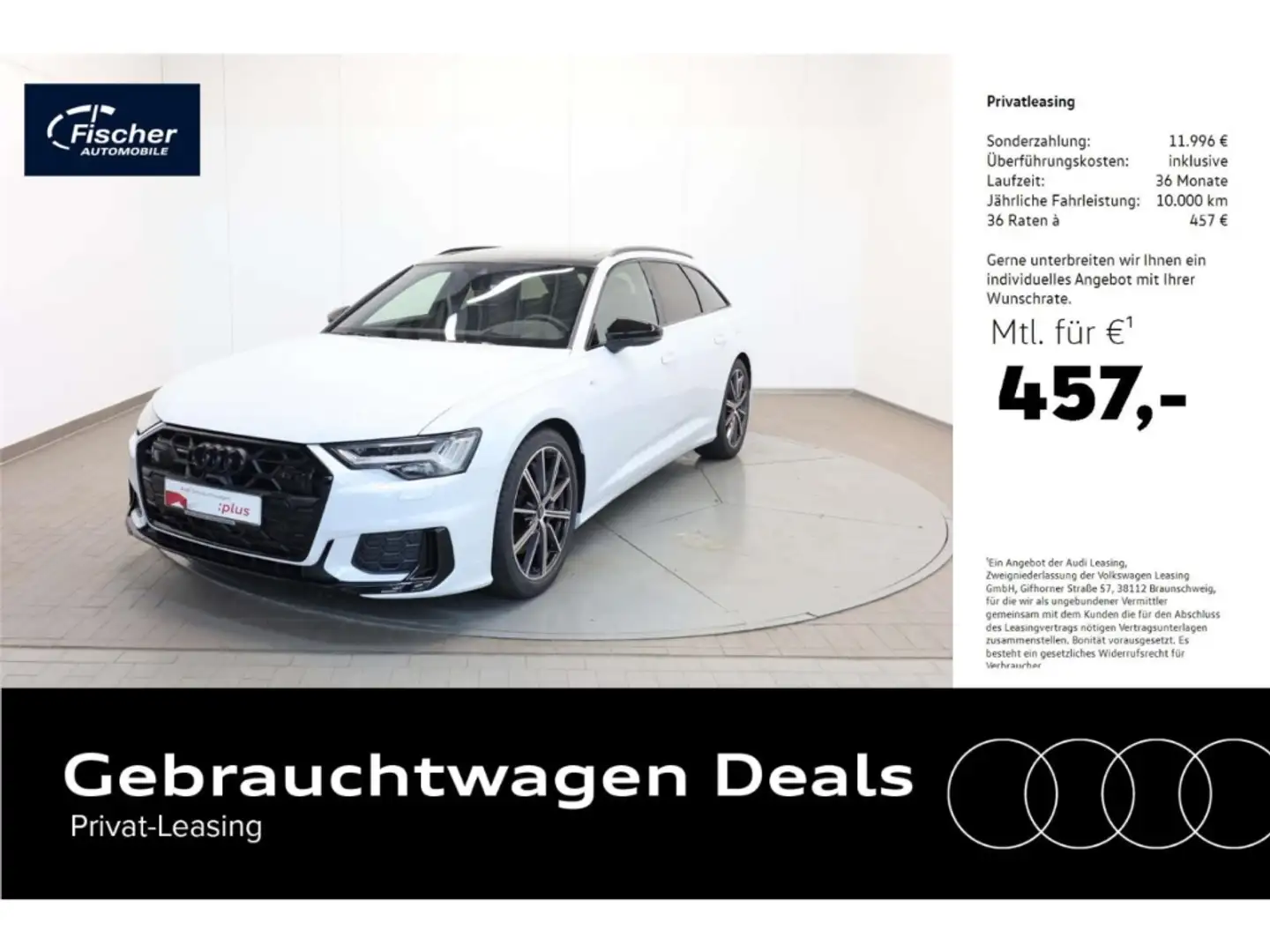 Audi A6 Avant 50 TFSI e quattro S line Weiß - 1