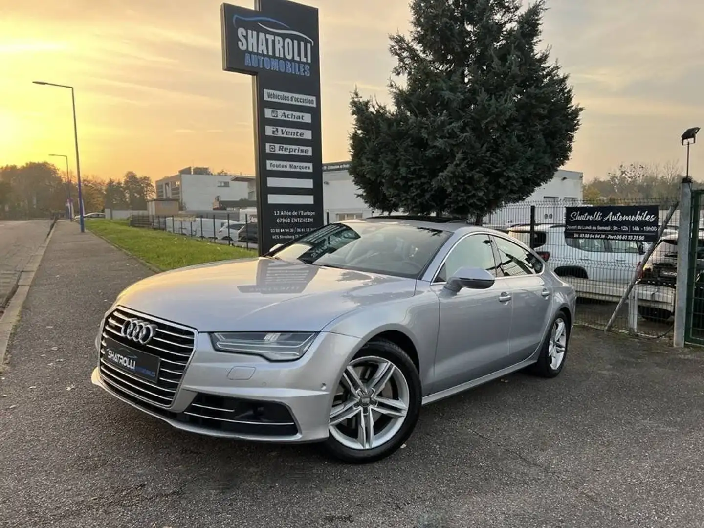 Audi A7 3.0 V6 TDI 218ch S Line Quattro S tronic 7 Cuir GP Szürke - 1