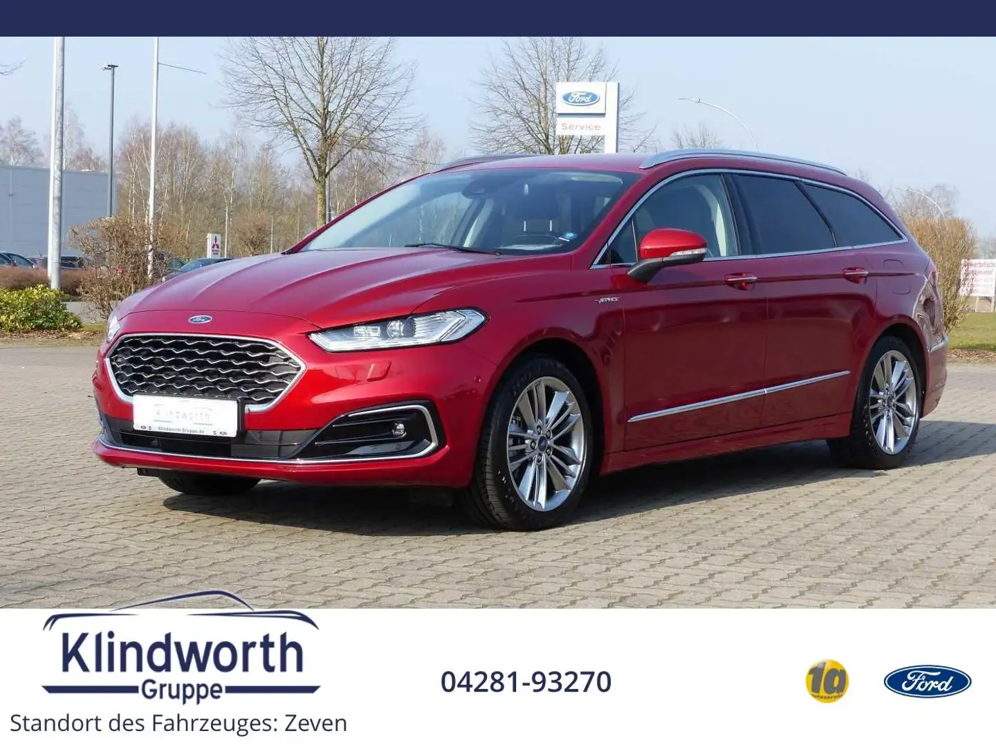 Ford Mondeo Vignale Hybrid+ACC+LED+Navi+ Kamera Rouge - 1