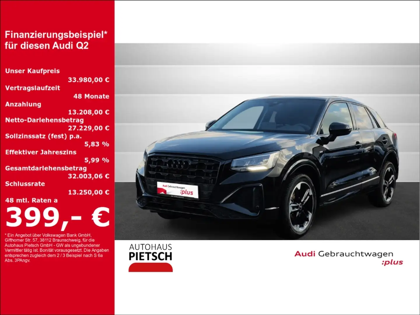 Audi Q2 35 TFSI S line Navi LED DigCockpit Negro - 1