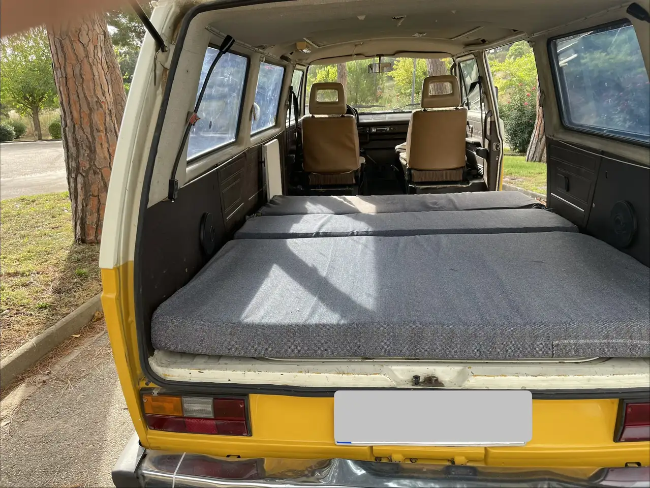 Volkswagen T3 Bus . Techo corredero de chapa original de fábr, foto 11