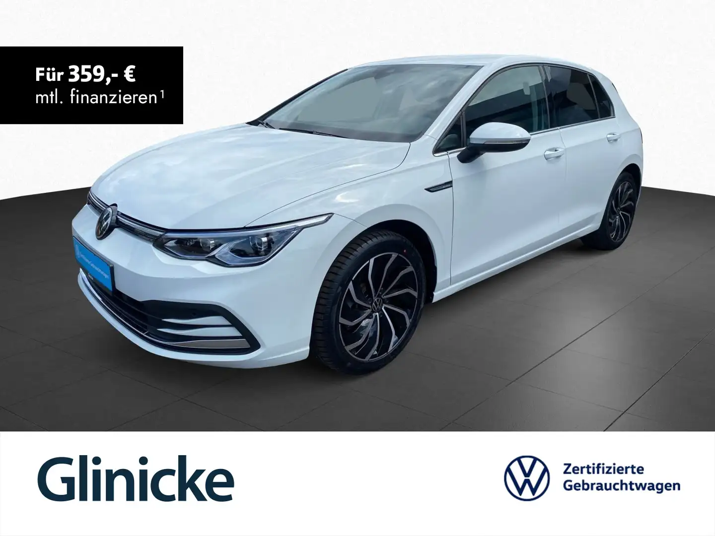 Volkswagen Golf VIII 1.5TSI Style Klima Navi LED ACC App-C. Weiß - 1