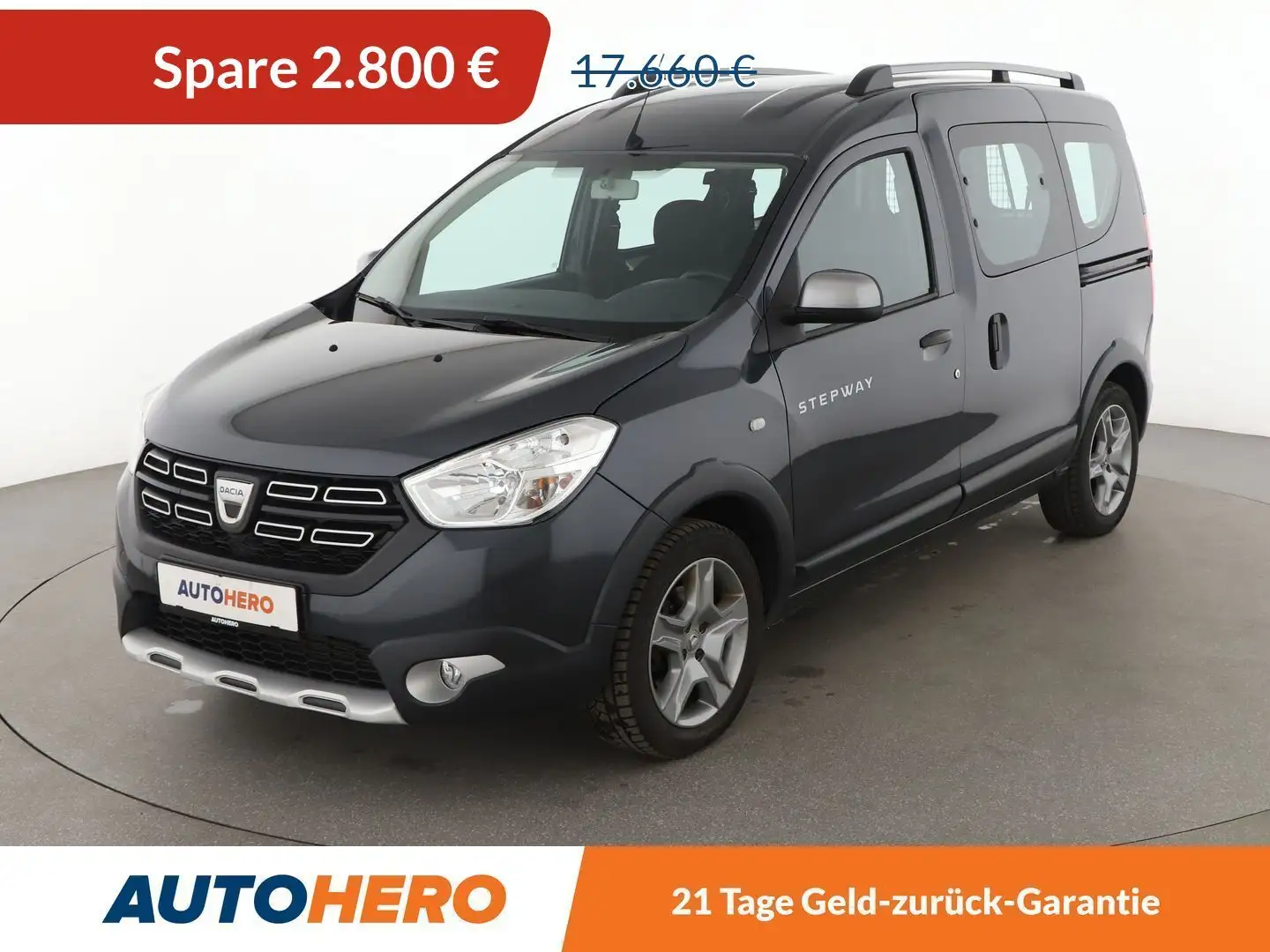 Dacia Dokker 1.3 TCe Stepway Plus *NAVI*TEMPO*PDC* Grau - 1