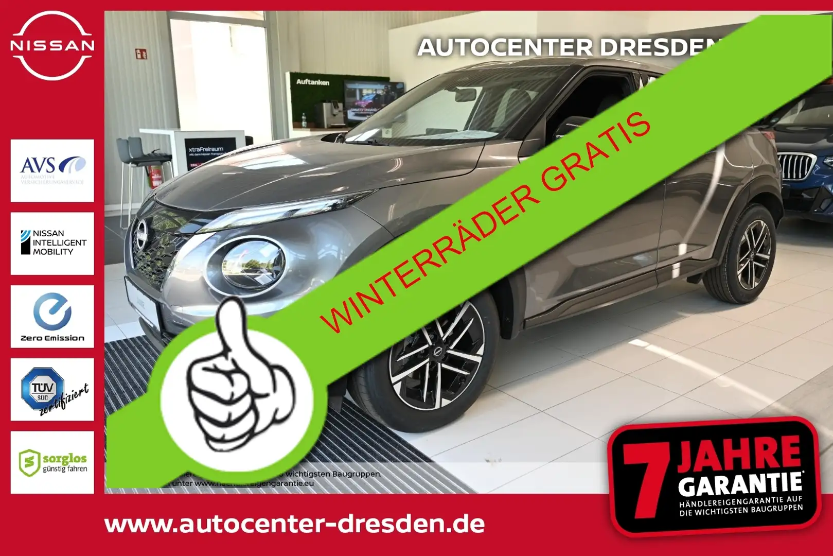 Nissan Juke 1.6 HYBRID 143 PS N-Connecta Kam WinterP Grau - 1