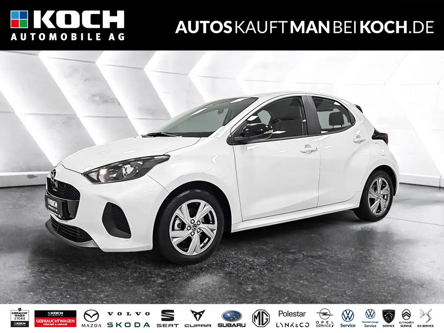 Mazda 2 Hybrid 1.5 VVT-i 116 PS CVT TEMPO NAVI SHZ LHZ K Weiß - 1