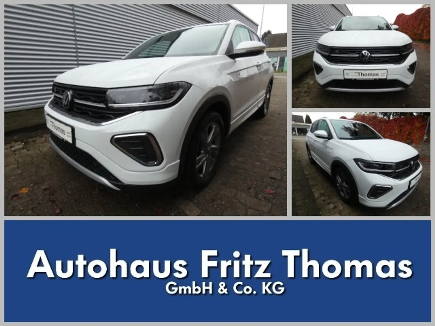 Volkswagen T-Cross 1.5 TSI DSG R-Line LED Navi AHK SHZ PDC Klima Weiß - 1