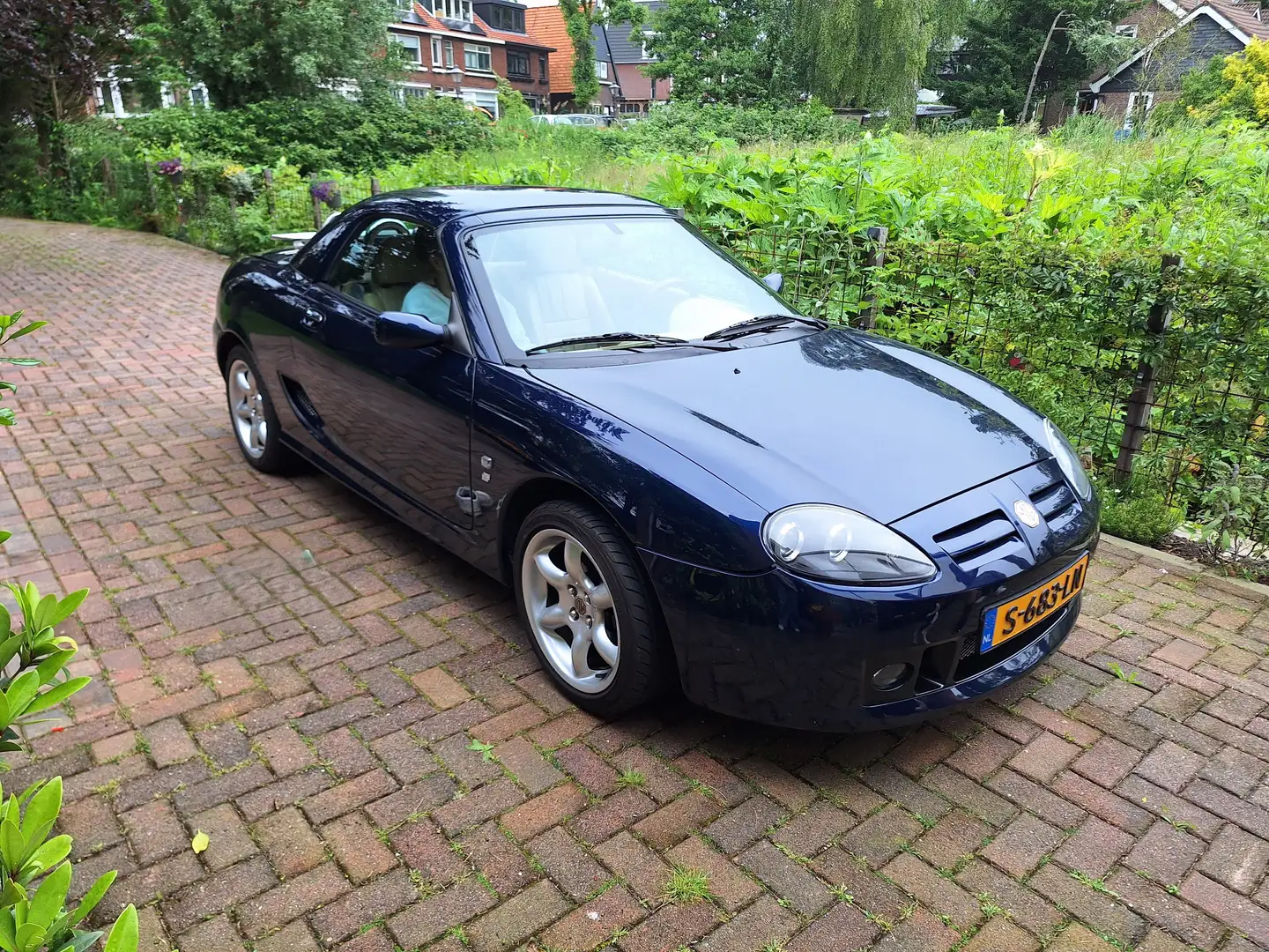 MG TF automaat, met hardtop leer alcantara rek Blu/Azzurro - 2