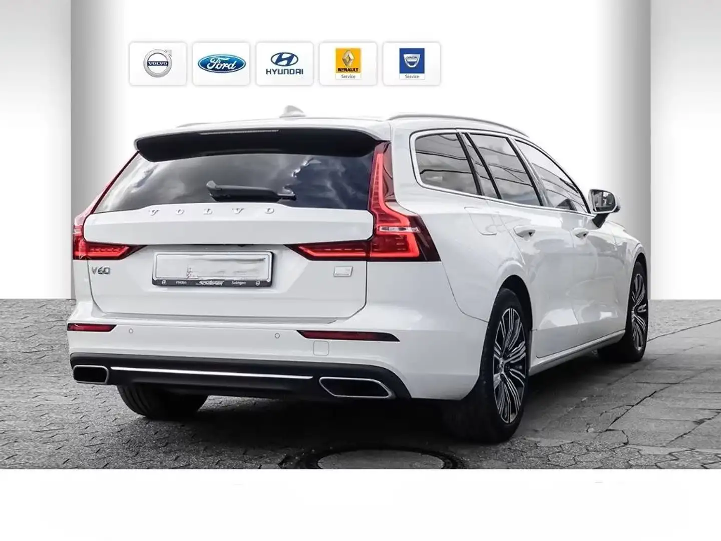 Volvo V60 T6 AWD 341 Ch Recharge Geartronic Garantie / 14 Blanc - 2