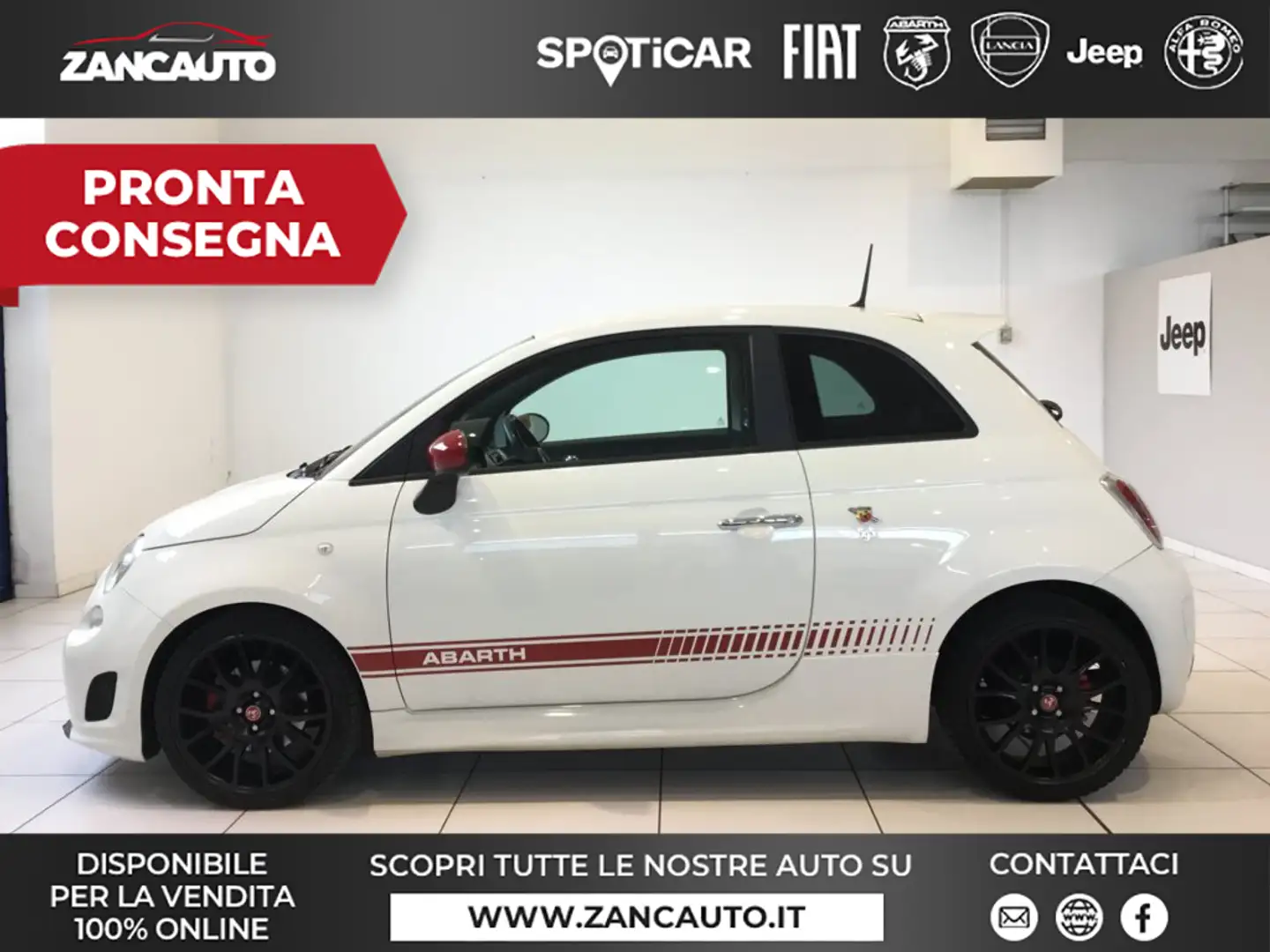 Abarth 595 1.4 Turbo T-Jet 160 CV Yamaha Factory Racing Wit - 1