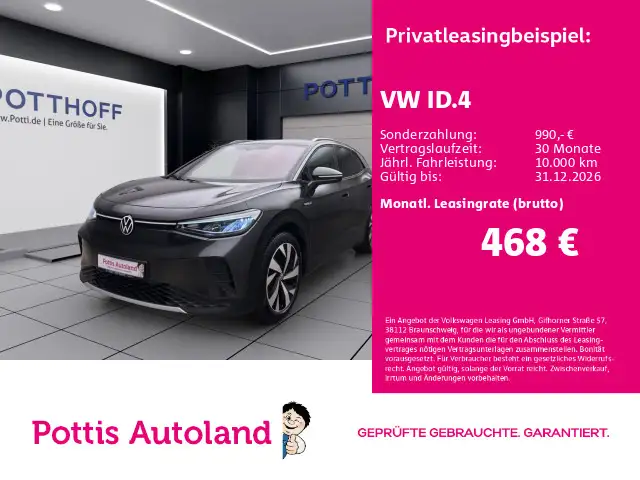 Volkswagen ID.4 PRO PERFORMANCE 1ST AHK KAMERA NAVI LED
