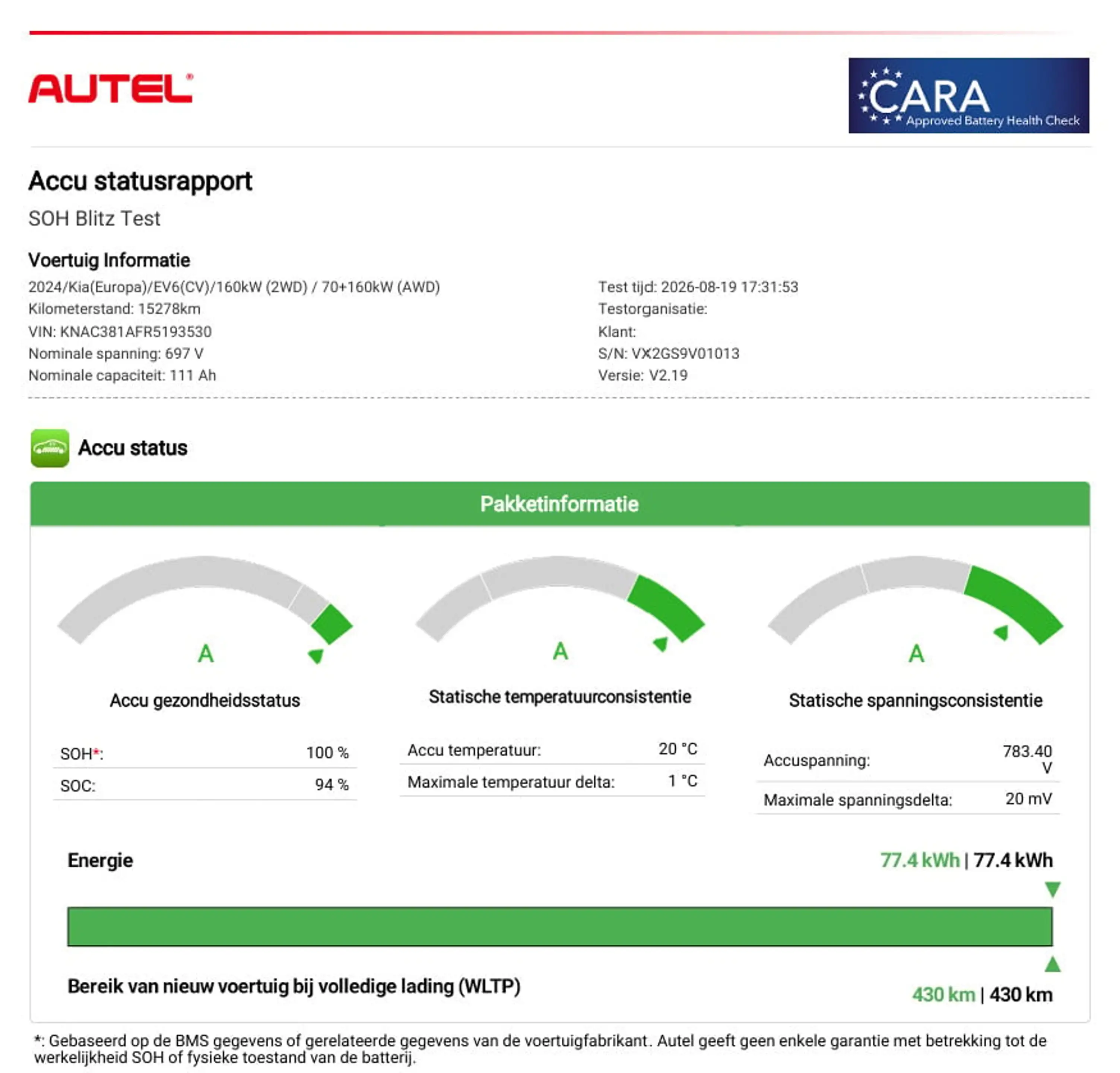 Kia EV6 Edition 77.4 kWh / SOH 100% / Fabrieksgarantie tot — photo 4