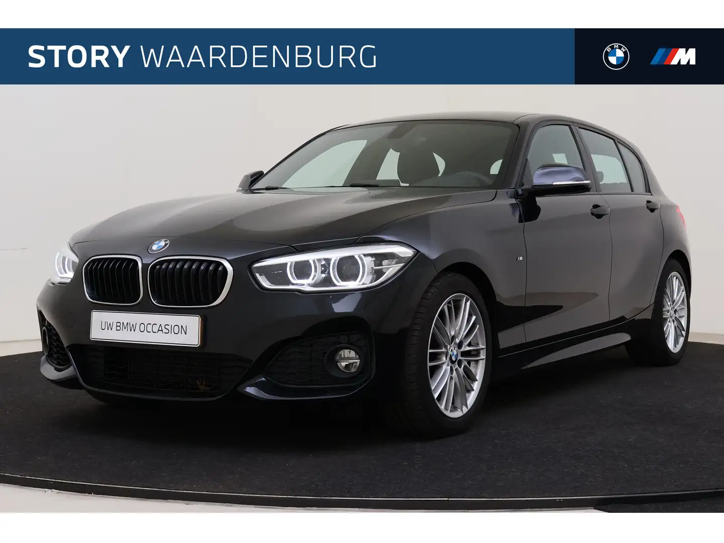 BMW 118 1 Serie 118i High Executive M Sport Automaat / Spo Zwart - 1