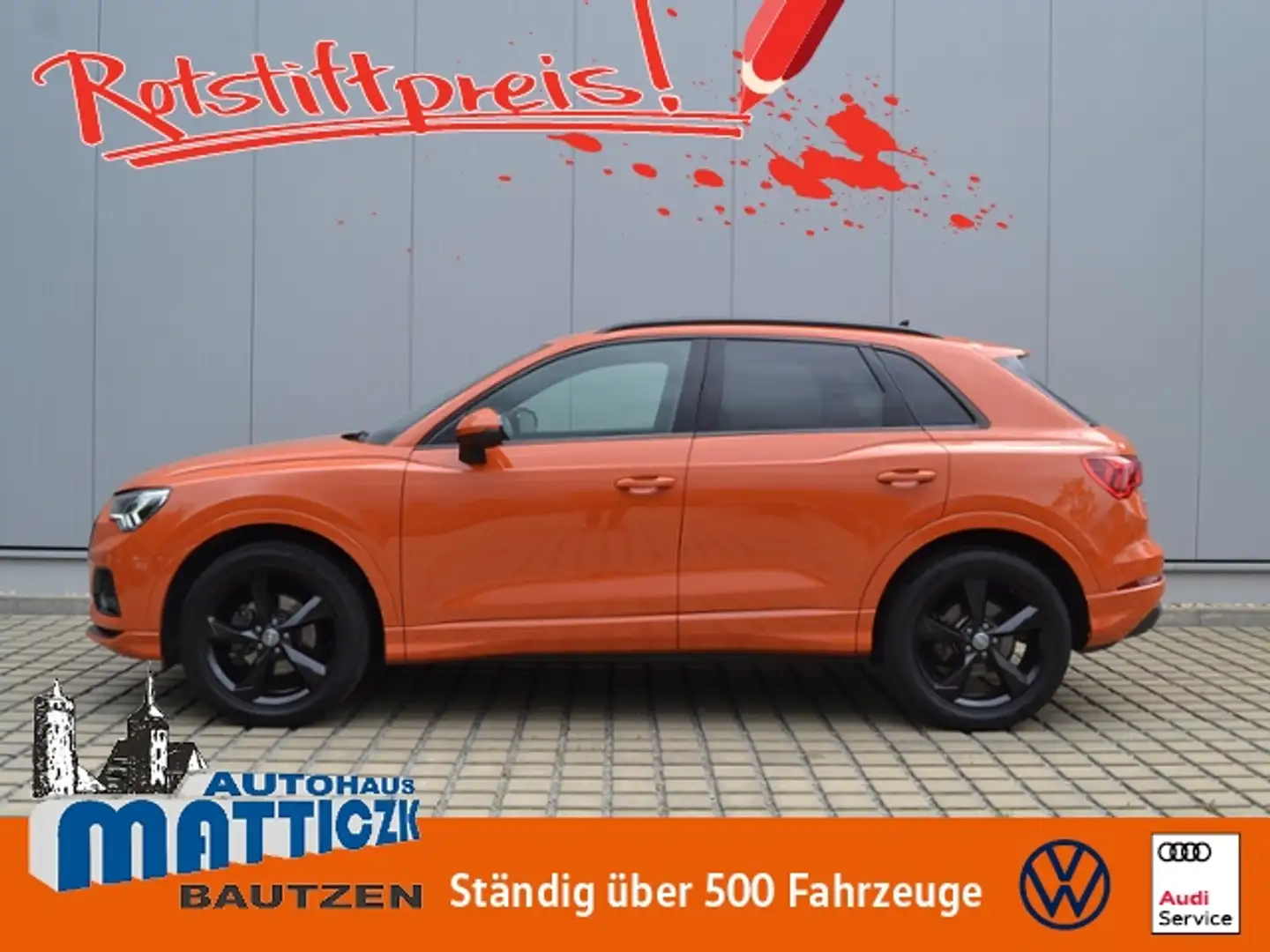 Audi Q3 35 TFSI S-tronic Advanced OPTIK-SW/AHK/LED/18-ZOL Orange - 2