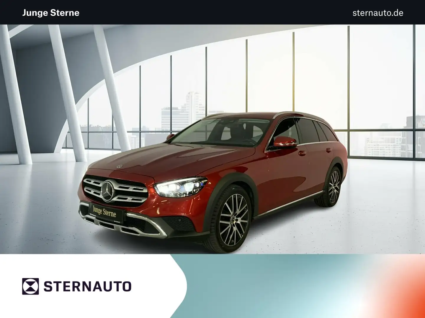 Mercedes-Benz E 400 E 400 d 4M T All-Terrain AHK HUD Wide Multibeam Rosso - 1