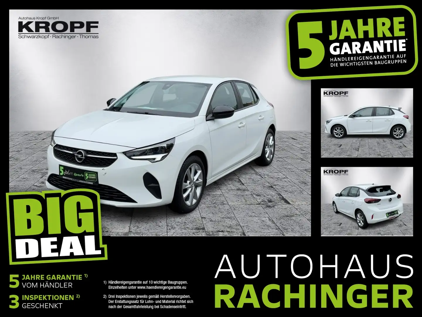 Opel Corsa F1.2 Turbo Edition Rückfahrkamera/Automatik Weiß - 1