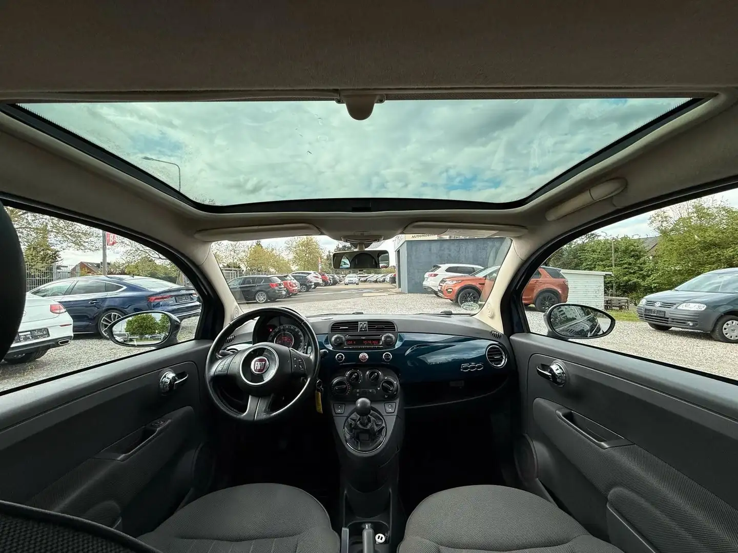Fiat 500 1.3 Diesel PANORAMA+BLUE&ME+KLIMA+LM Azul - 2