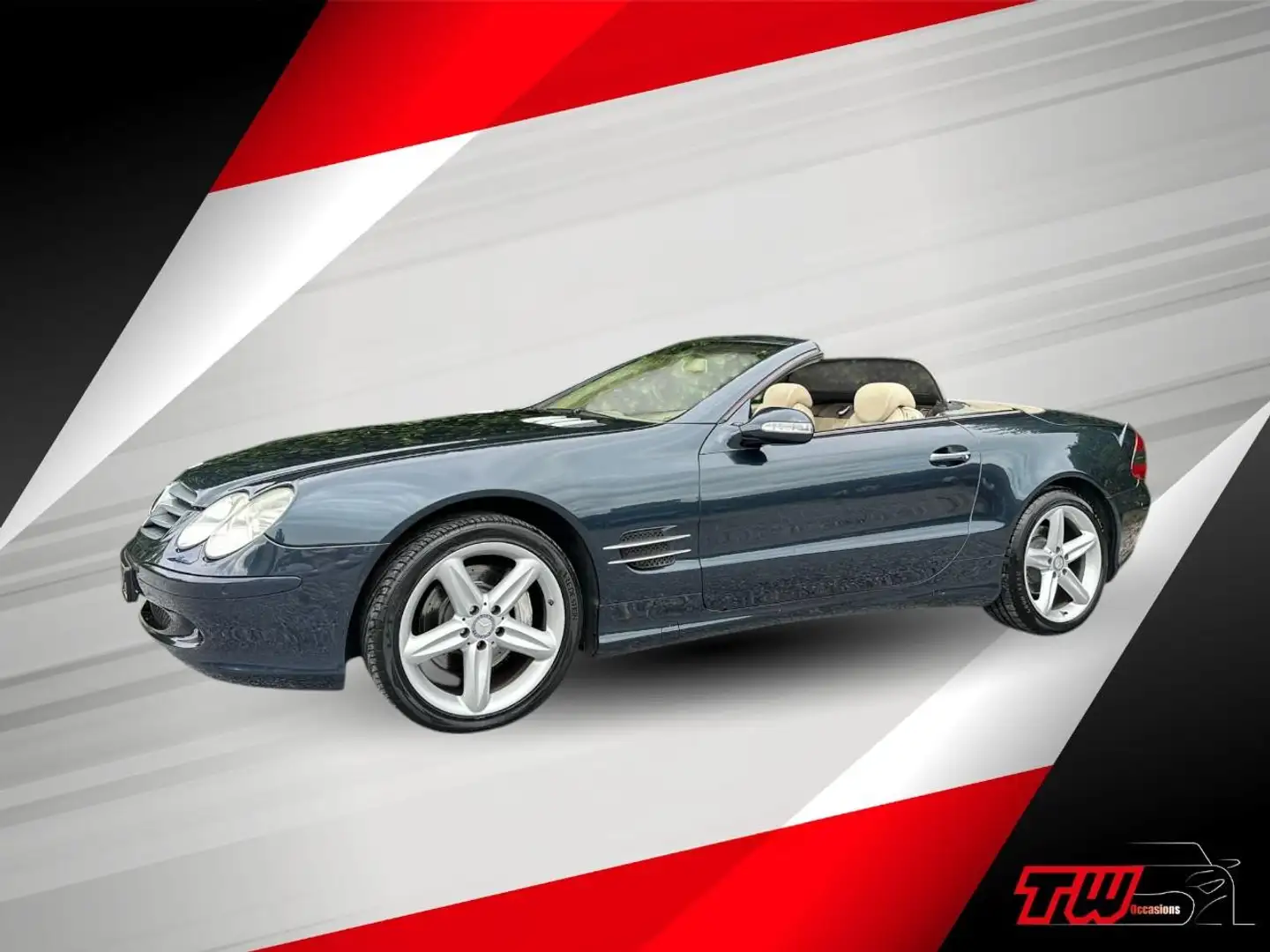 Mercedes-Benz SL 500 V8 | AIRCO | CRUISE | NAVI Modrá - 1