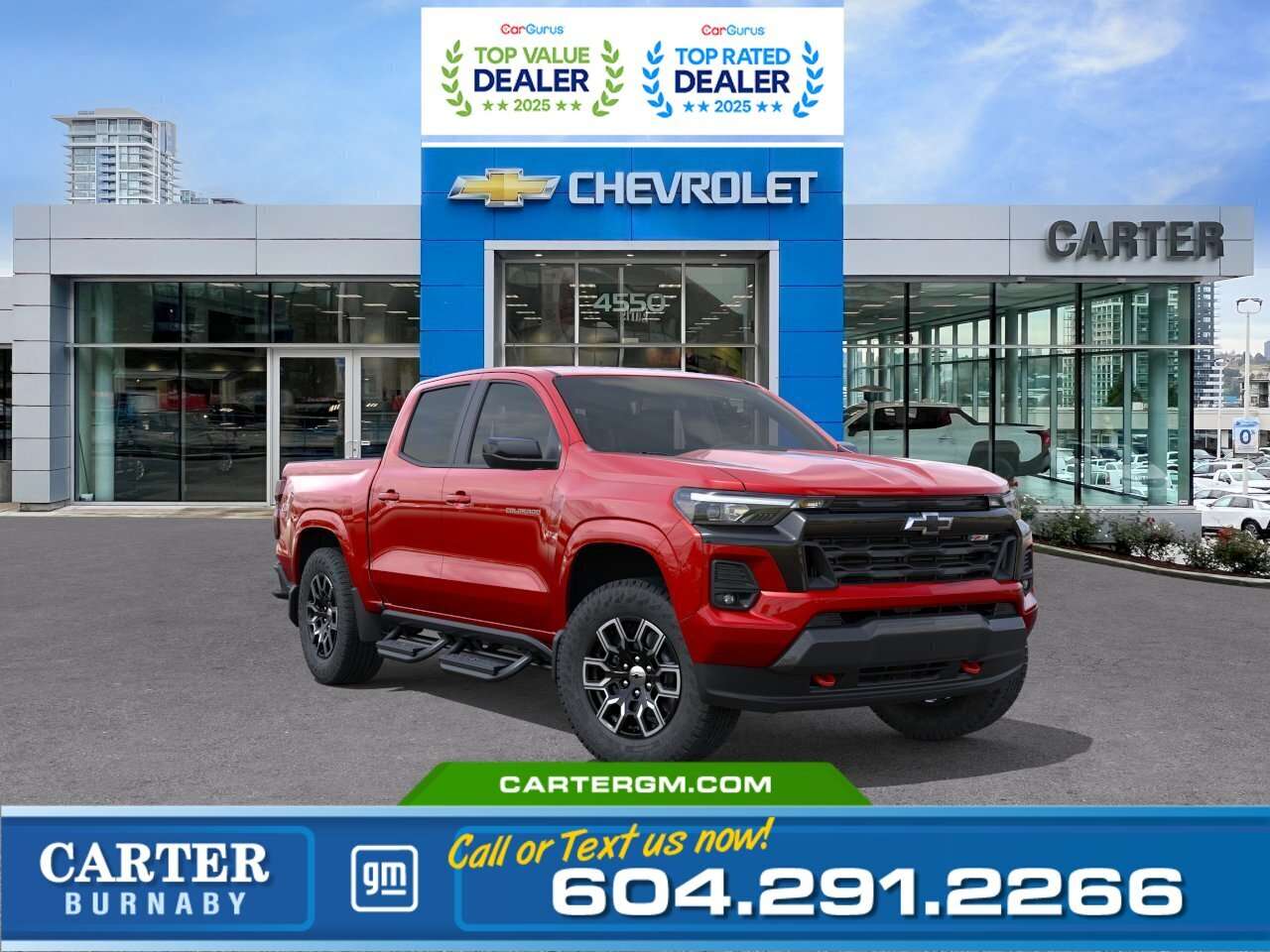 Red 2026 Chevrolet Colorado Pickup Truck Four-Wheel Drive 8-Speed Automatic