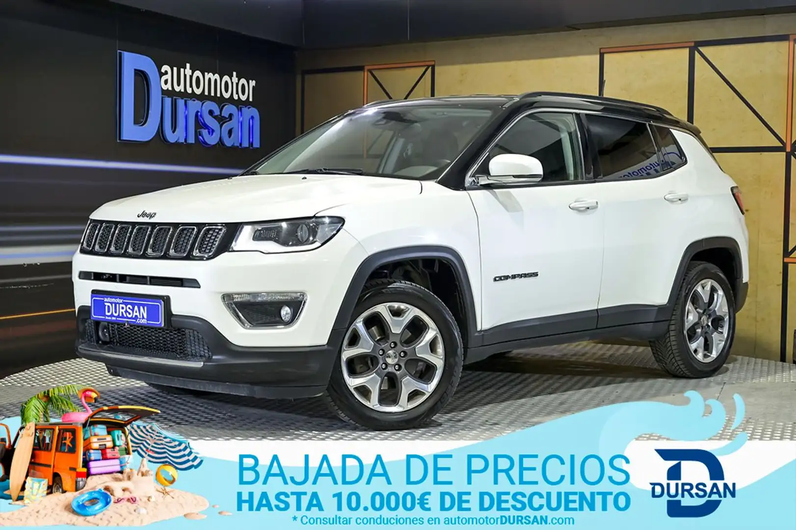 Jeep Compass 2.0 Mjt Limited 4x4 AD Aut. 103kW Blanco - 1