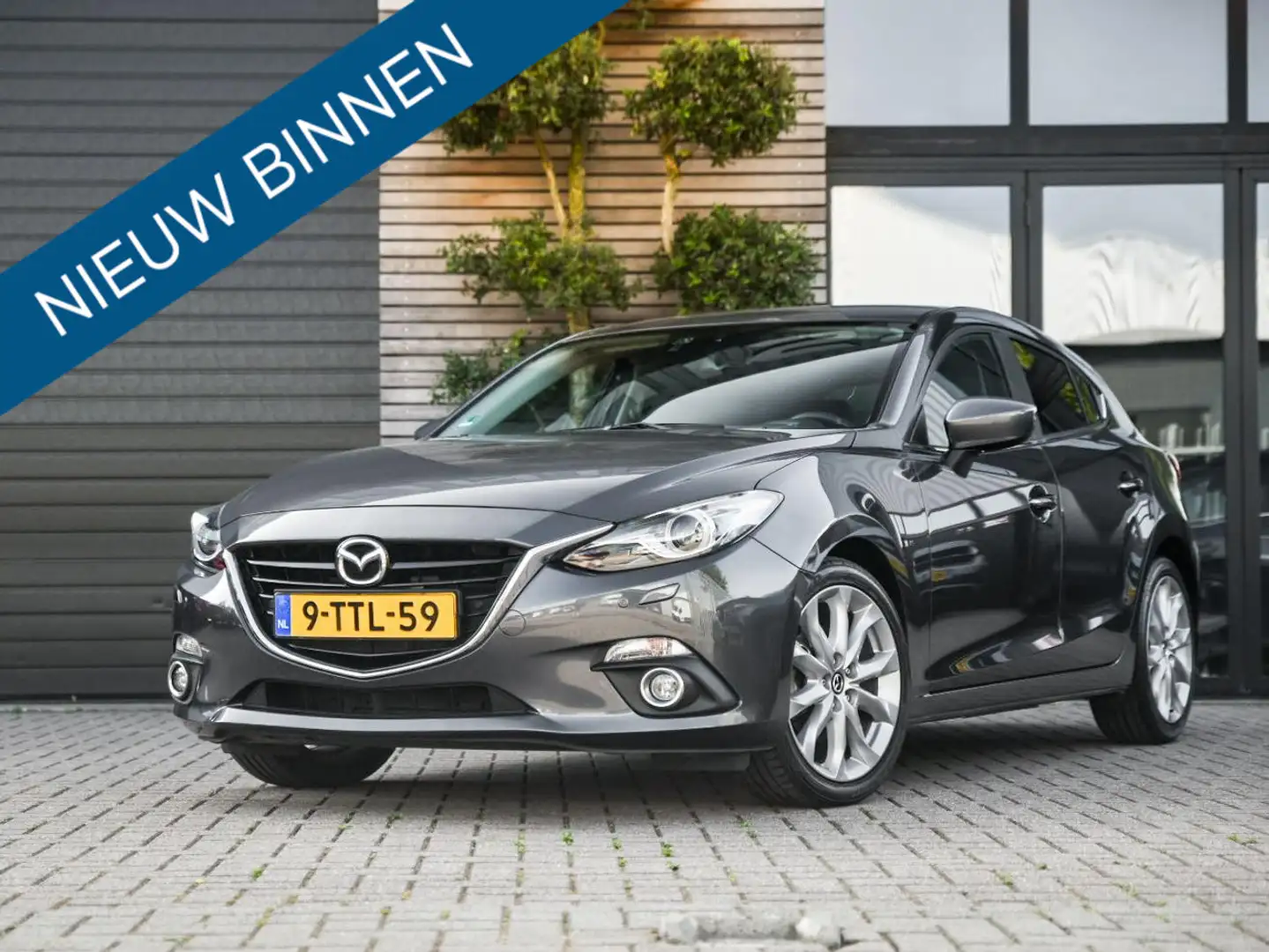Mazda 3 2.0 GT-M Leer Bose Keyless Carplay Grijs - 1