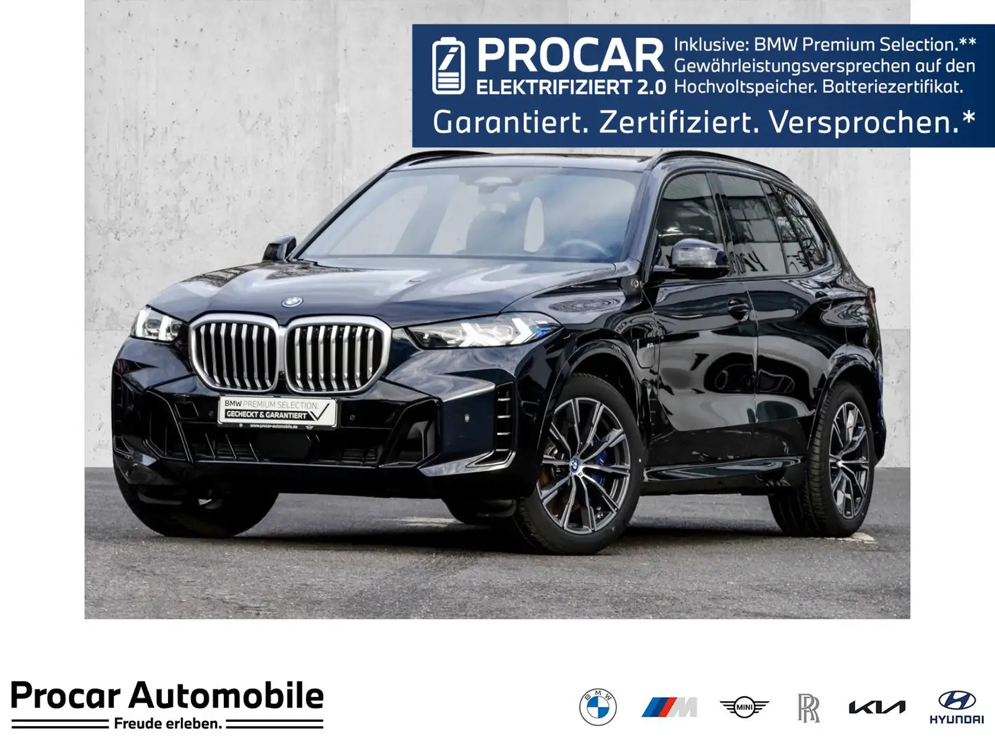 BMW X5 xDrive50e M SPORT+AHK+H/K+DA PROF+HuD+20" Schwarz - 1