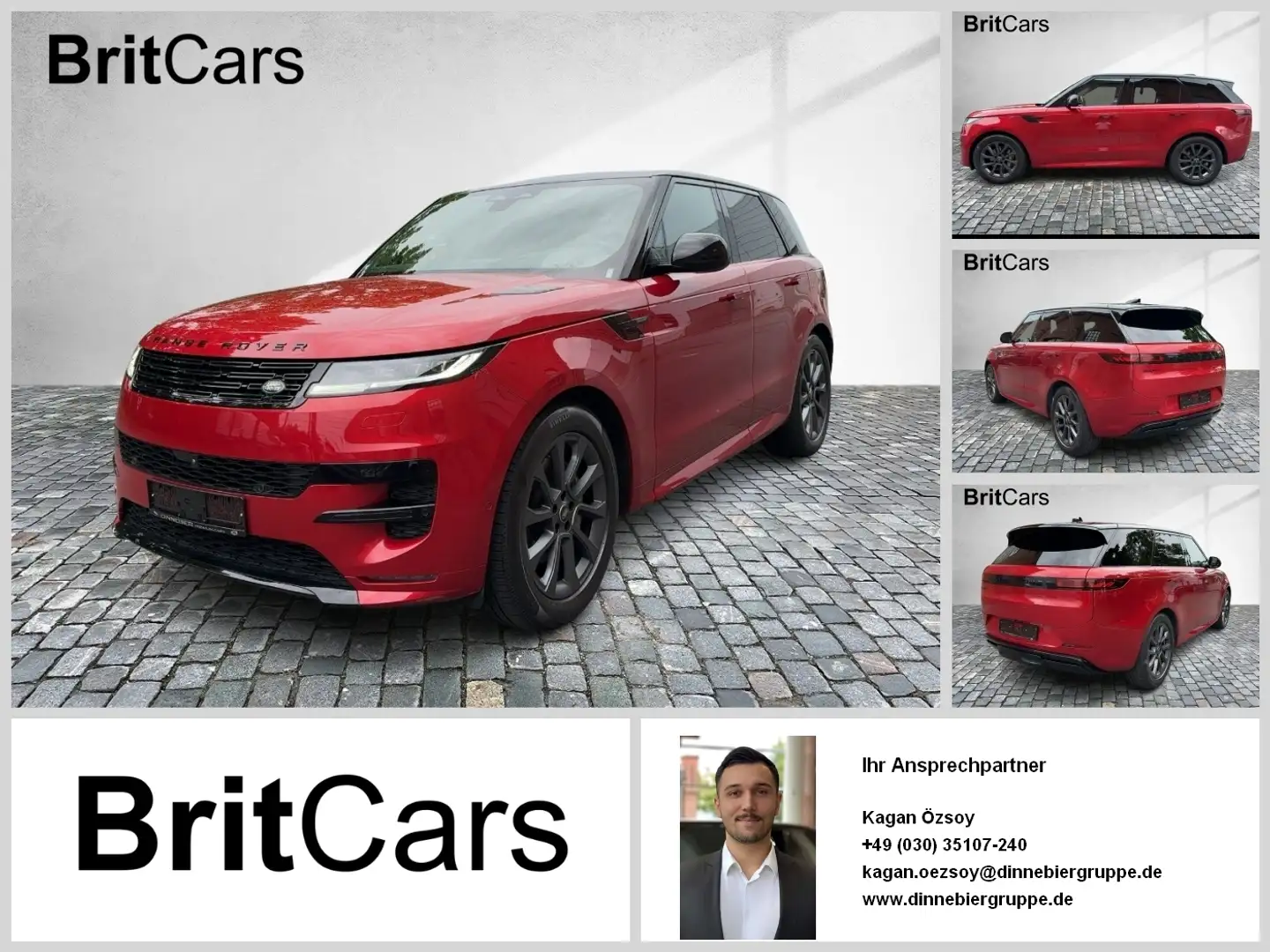 Land Rover Range Rover Sport D300 Dynamic SE Rouge - 1