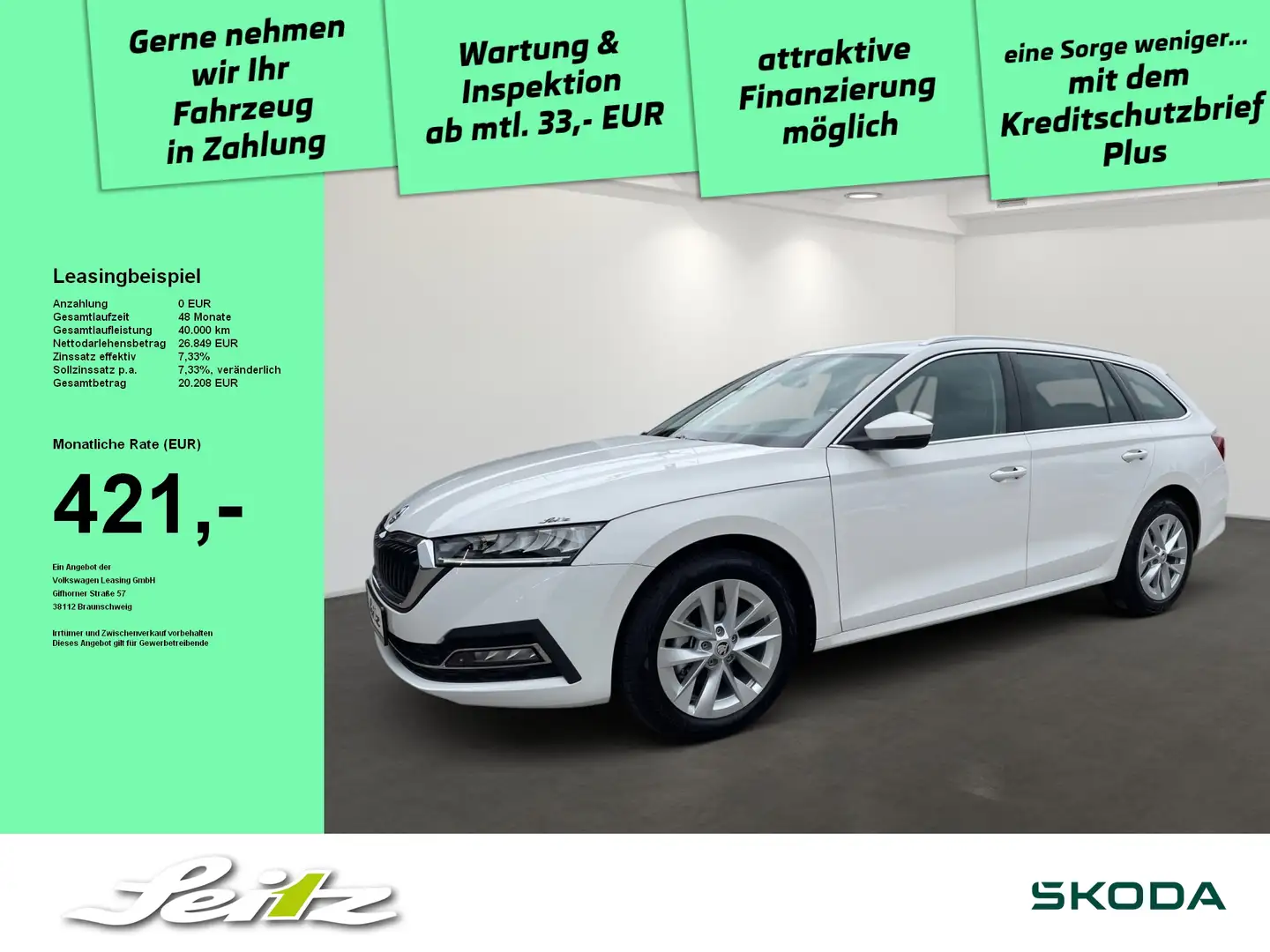 Skoda Octavia Combi 2.0 TDI Style *HEAD-UP*LED*NAVI* Blanc - 1