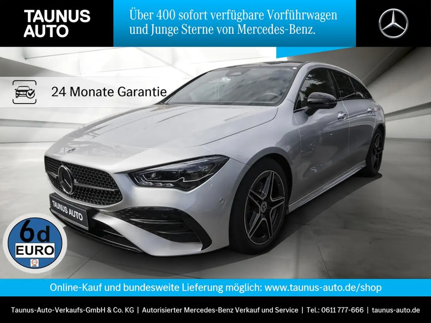 Mercedes-Benz CLA 220 d AMG-LINE PREMIUM PLUS AHK PANO NIGHT Argento - 1