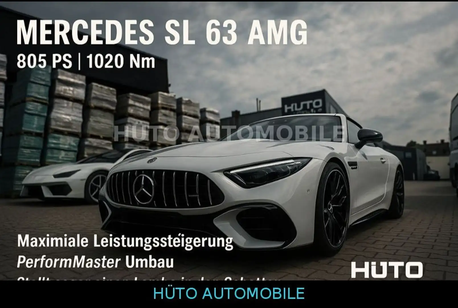 Mercedes-Benz SL 63 AMG 4M WEISS+WEISS 805 PS  Lamborghini Weiß - 2