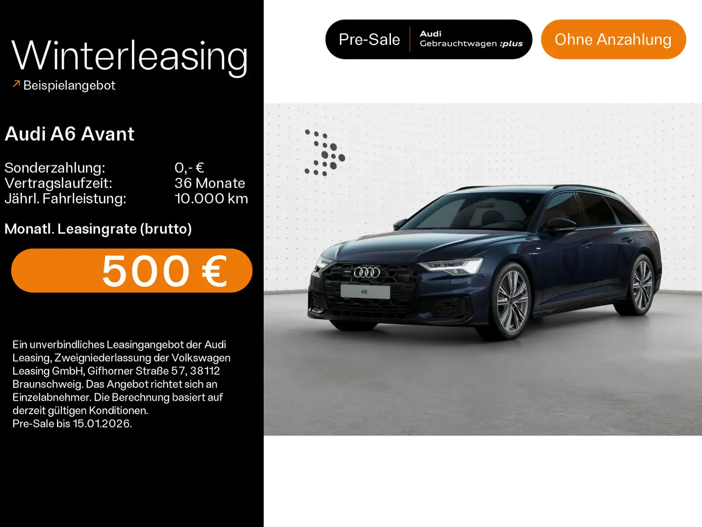 Audi A6 55 TFSIe qu. S line AHK*Matrix*Virtual Blau - 1