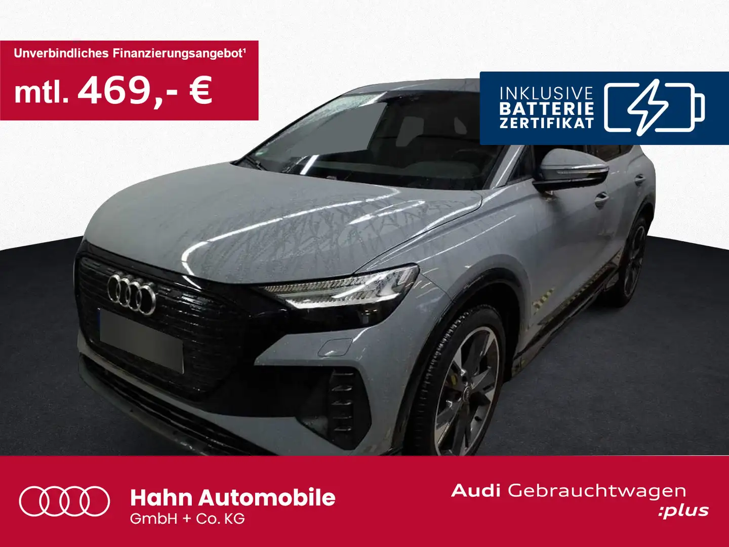 Audi Q4 e-tron 40 Sportback S line AHK Matrix Carplay Grau - 1