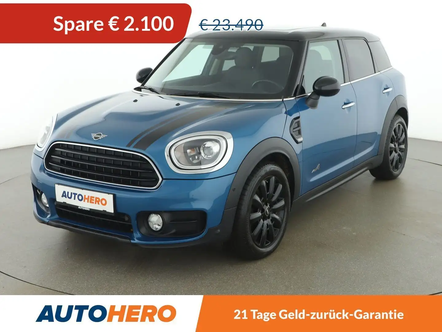 MINI Cooper D Countryman Cooper D ALL4 Aut. *LED*CAM*NAVI*PANO* Bleu - 1