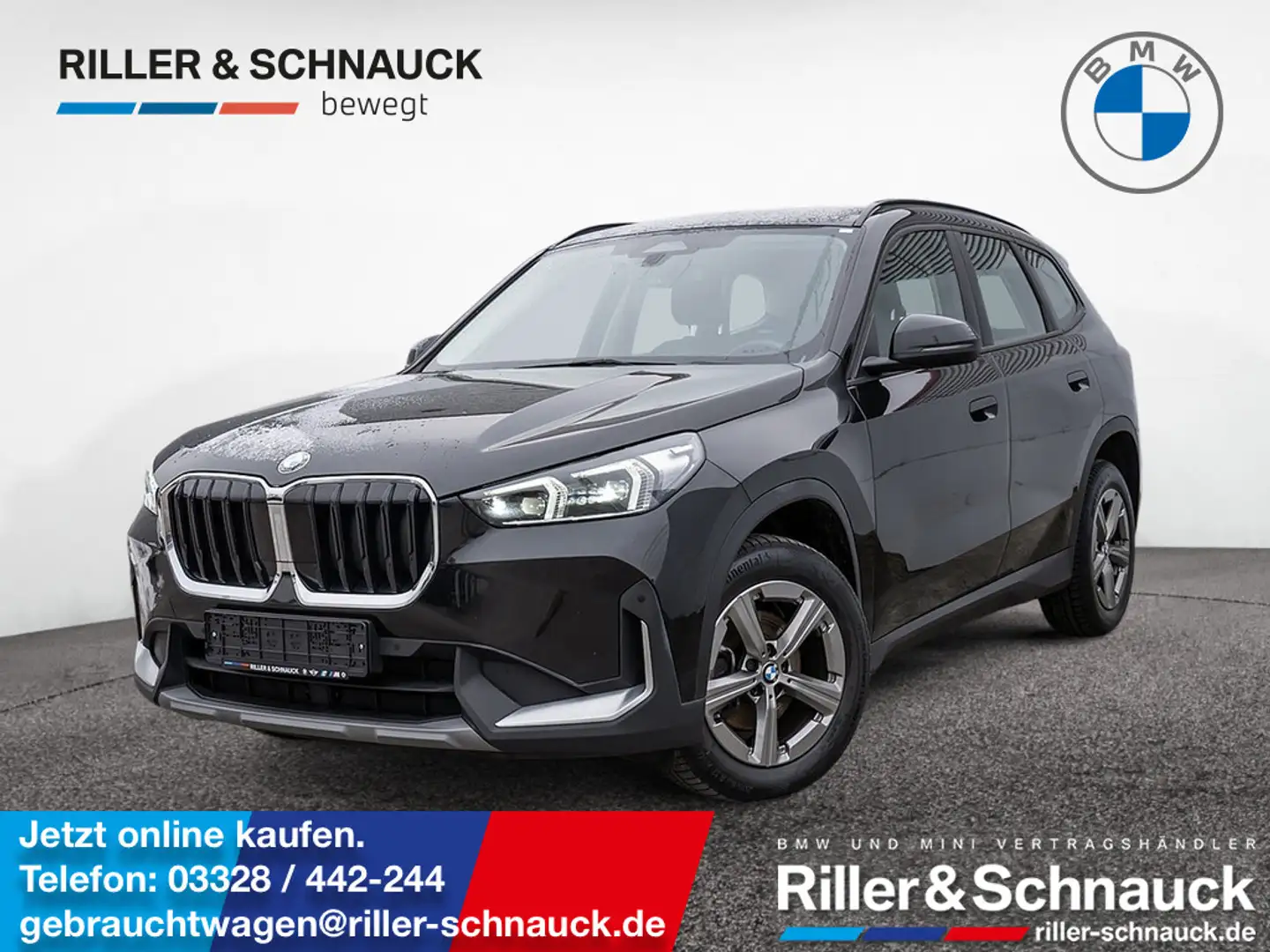 BMW X1 sDrive 18d LED+NAVI+KAMERA+KLIMAAUT+SITZHZ Schwarz - 1