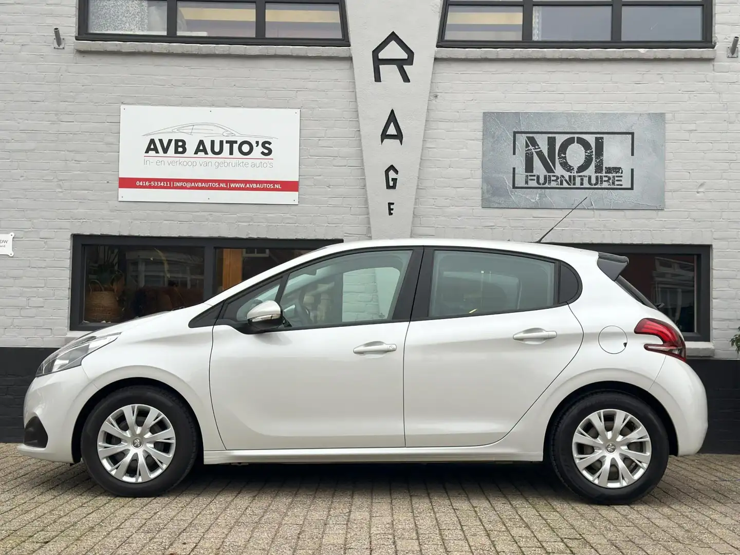 Peugeot 208 1.2 PureTech BlueLion Airco Cruise Navi Parelmoer Wit - 2