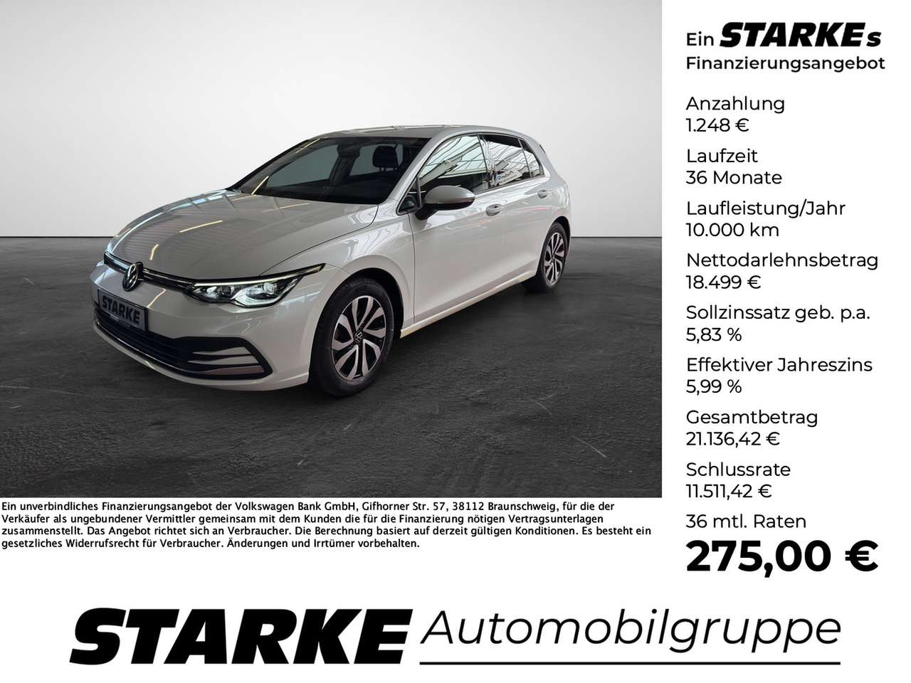 Volkswagen Golf — Volkswagen Golf 1.5 TSI Active