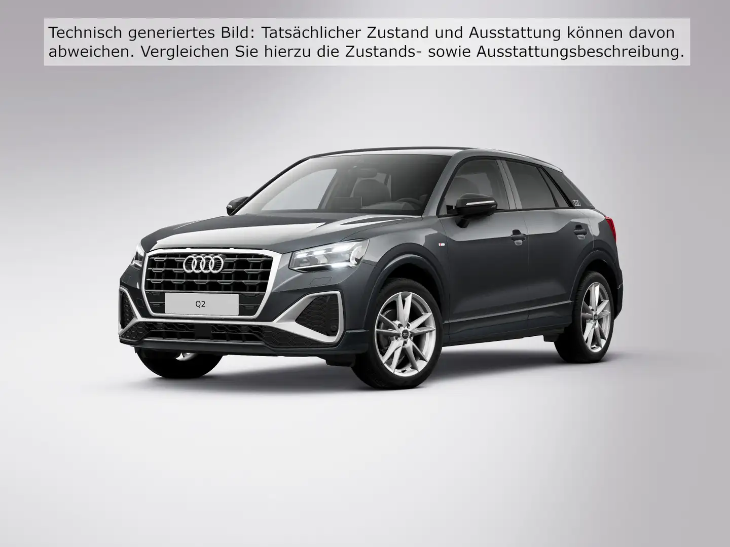 Audi Q2 35 TFSI 2x S LINE LM18 FEINAPPA AHK ST.HEIZ M Grau - 2