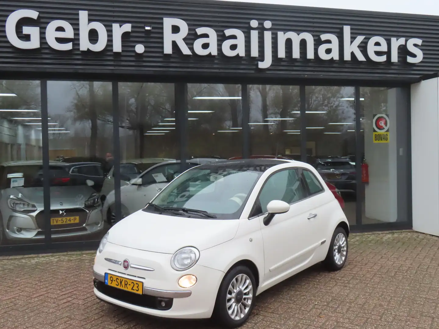 Fiat 500 0.9 TwinAir Lounge*Panoramadak*Airco*65.000km* Weiß - 1