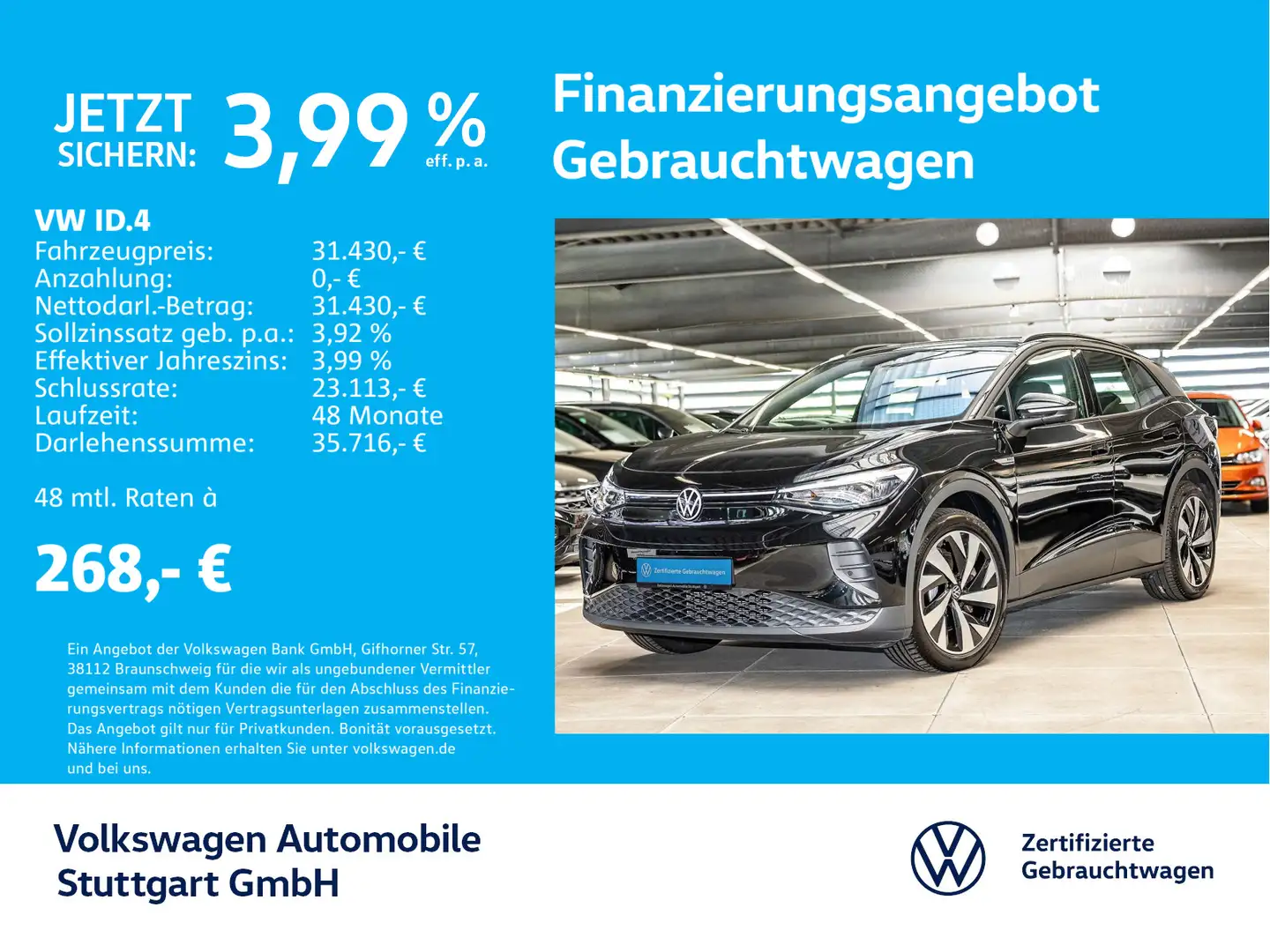Volkswagen ID.4 Pro Performance 150 kW Černá - 1