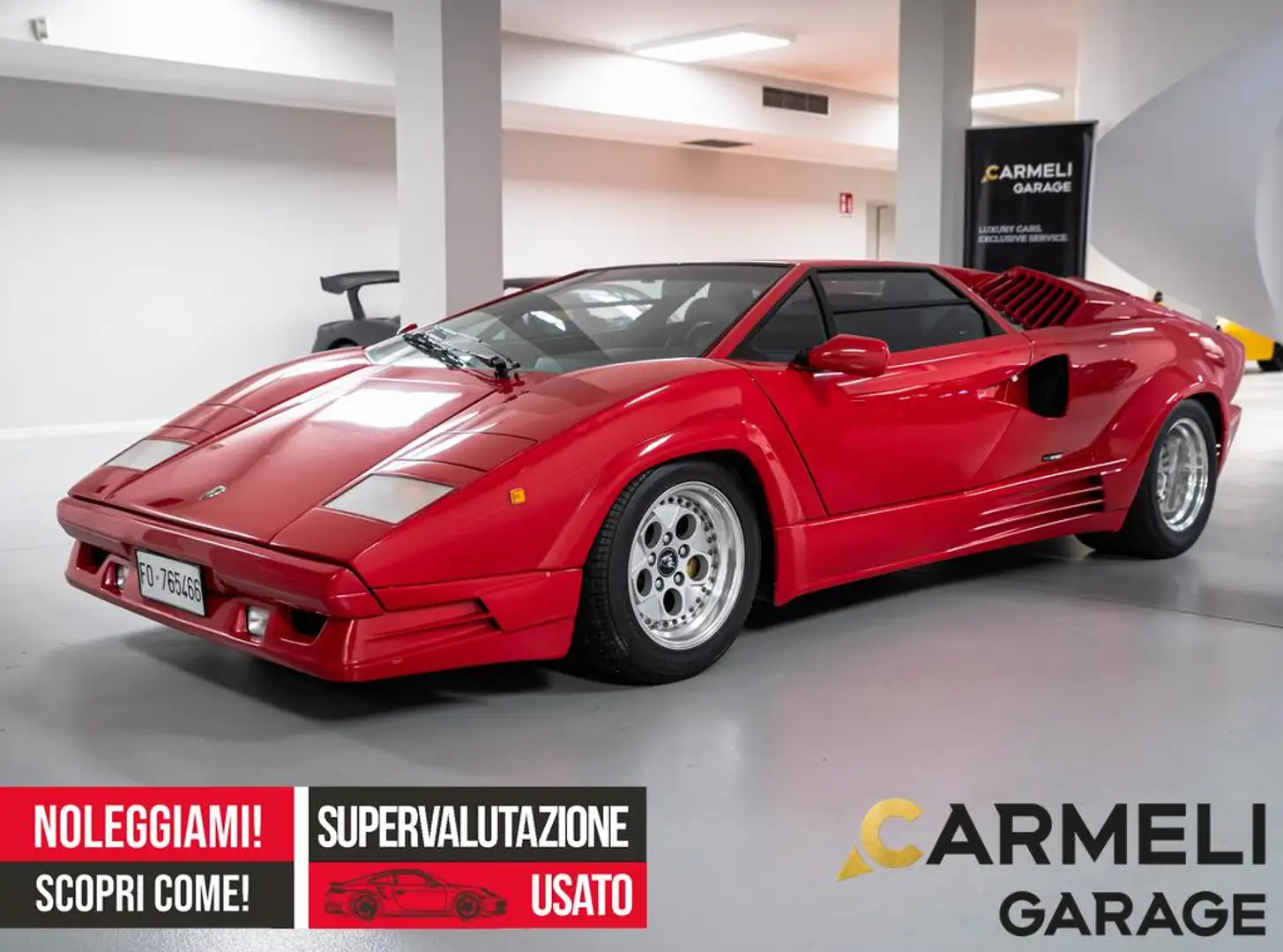 Lamborghini Countach 25° ANNIVERSARIO -ITALIANA-2 PROPRIETARI Rood - 1