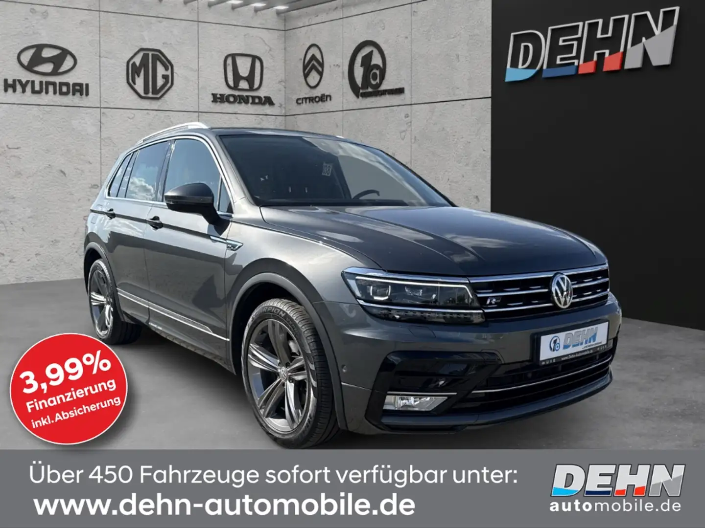 Volkswagen Tiguan 2.0TDI 4Motion R-Line LED Pano Navi Kamera Grau - 1