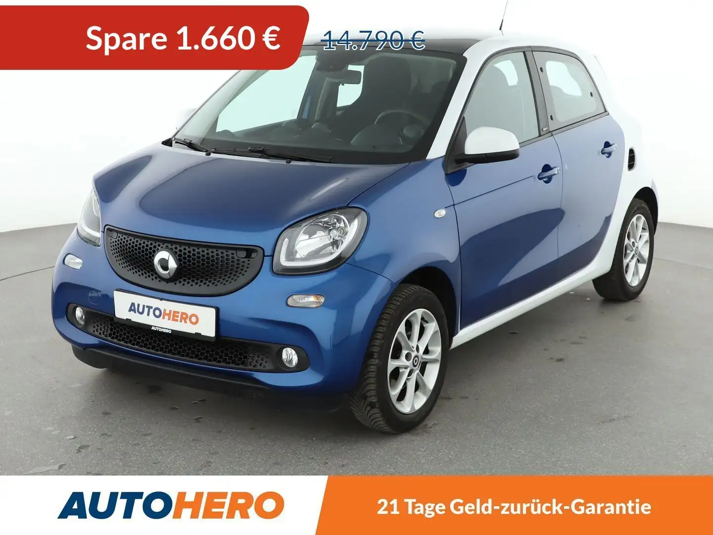 smart forFour 0.9 Turbo Basis passion Aut.*TEMPO*PDC*SHZ* Blau - 1