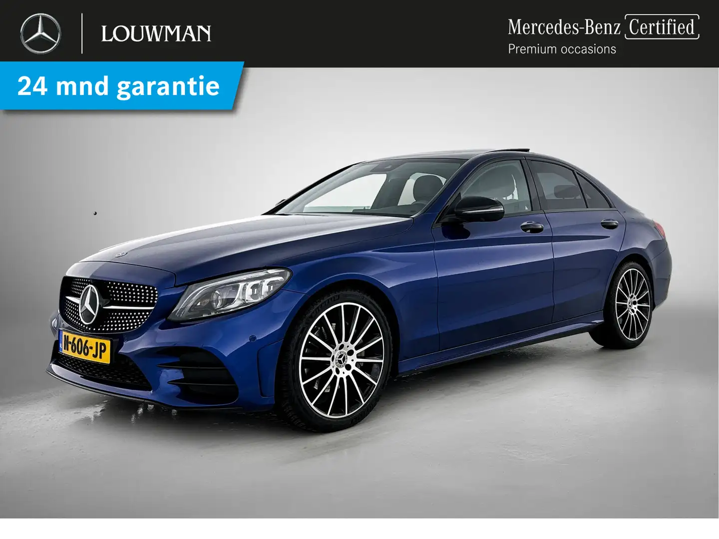 Mercedes-Benz C 180 AMG Nightpakket | Panoramadak | Burmester® | 360° Blauw - 1