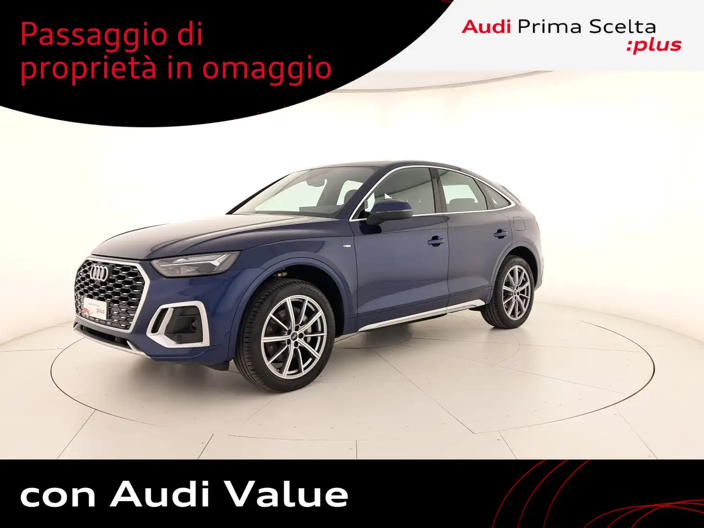 Audi Q5 sportback 50 2.0 tfsi e s line plus quattro s-tron Bleu - 1